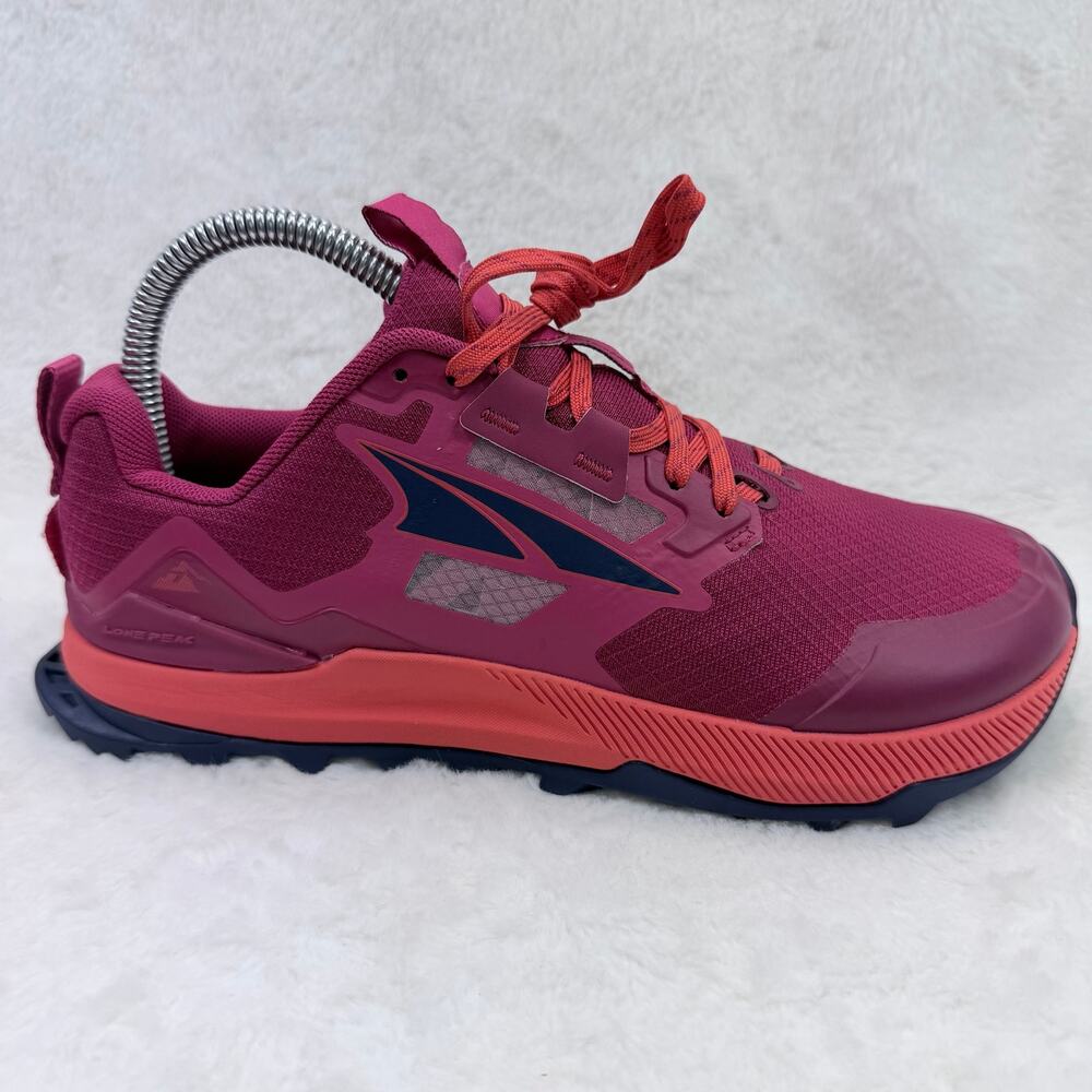 Altra Lone Peak Trail Runners Red Womens Size 6.5 AL0A7R7G668